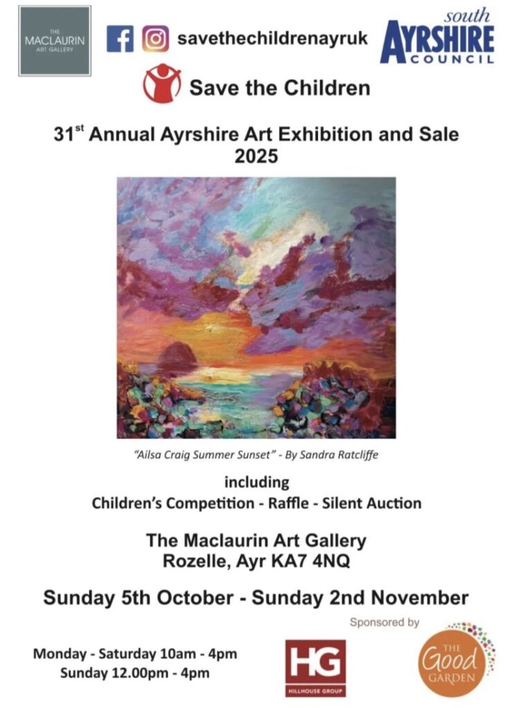 Save the Children UK Ayr exhibition poster